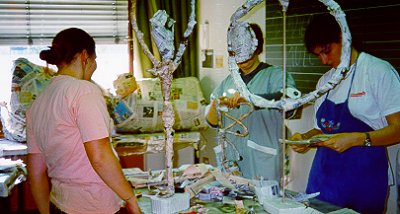 Die "D&uuml;nnen" werden geformt