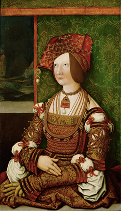 Bianca Maria Sforza (Gem&auml;lde des Kunsthistor. Museums Wien, Schloss Ambras)