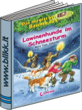 Lawinenhunde im Schneesturm titelbild